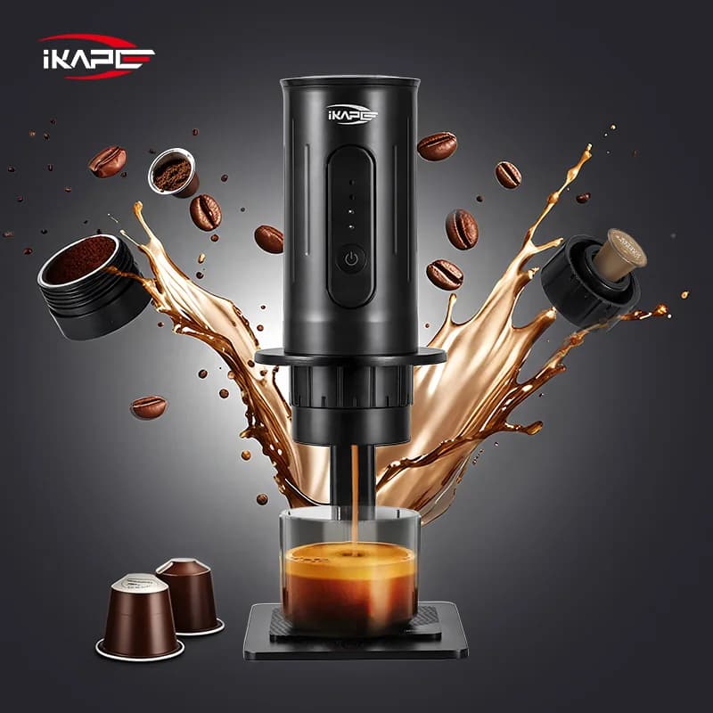 Φορητή χειροκίνητη καφετιέρα Capsule & Ground Coffee